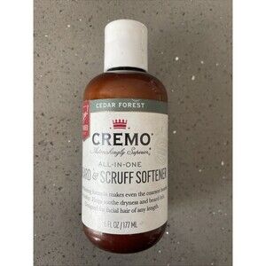 Cremo Cedar Forest Beard & Scruff Softener, Softens and Conditions, 6 oz
